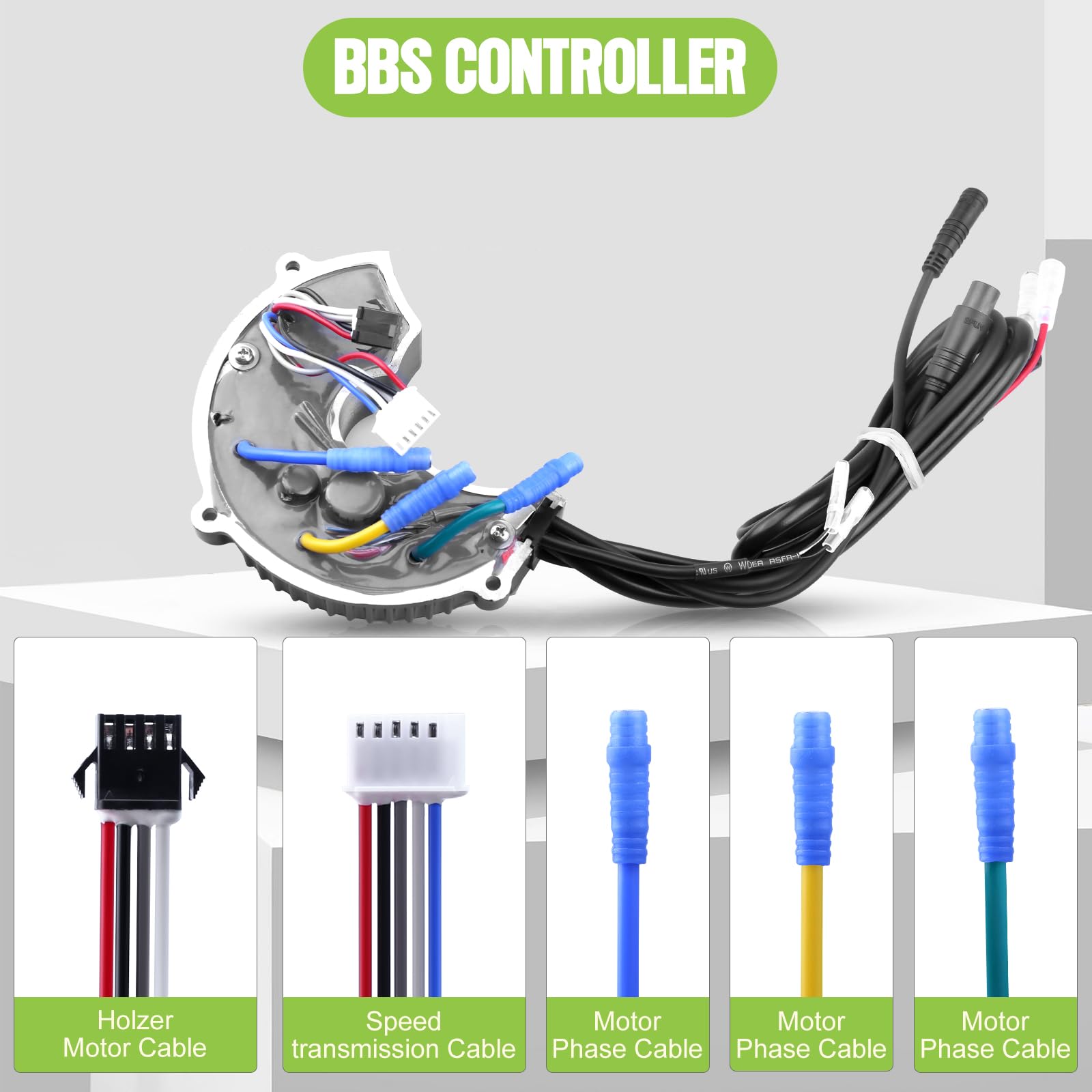 BAFANG 36V 500W 18A BBSHD BBS03B Mid Drive Motor Controller - Replacement Electric Bike Controller for Bafang BBSHD/BBS02/BBS03 Drive Kits - Perfect for E-Bike Upgrades, Commuting & Off-Road Cycling