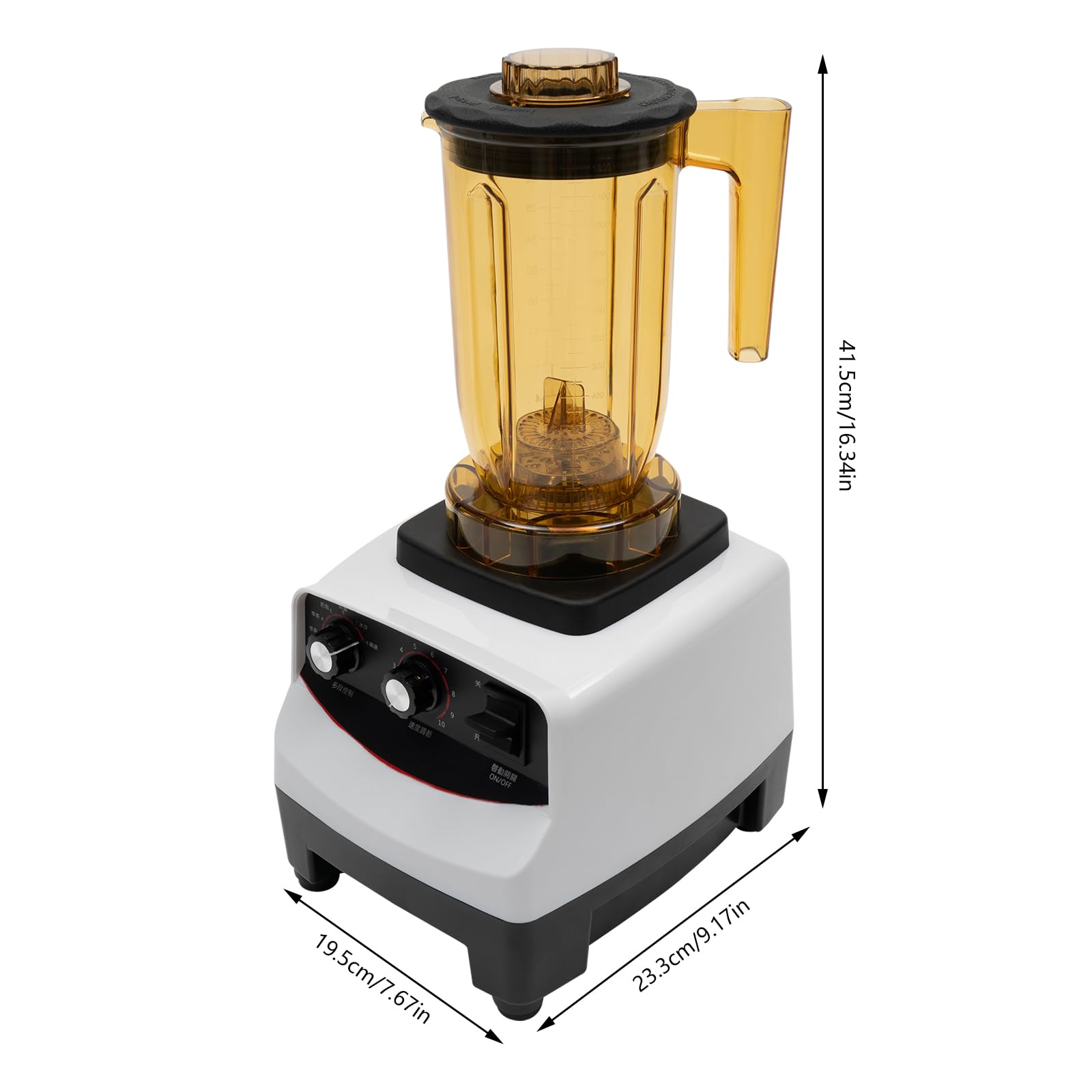 Premium 1800W Bubble Tea Machine - 1200ml High-Speed Blender (30,000 RPM) with 4 Cups & 10 Speed Settings - Commercial & Home Smoothie Maker for Milk Tea Shops, Coffee Houses, Restaurants - Perfect for Making Boba, Frappes, Shakes & Healthy Smoothies