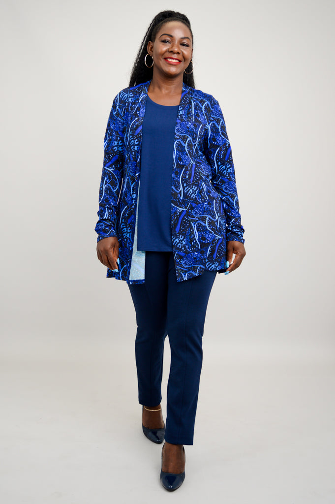 Chopra Jacket - Ancient Dot Bamboo Fabric - Lightweight & Comfortable for Yoga, Meditation & Outdoor Activities - Final Sale