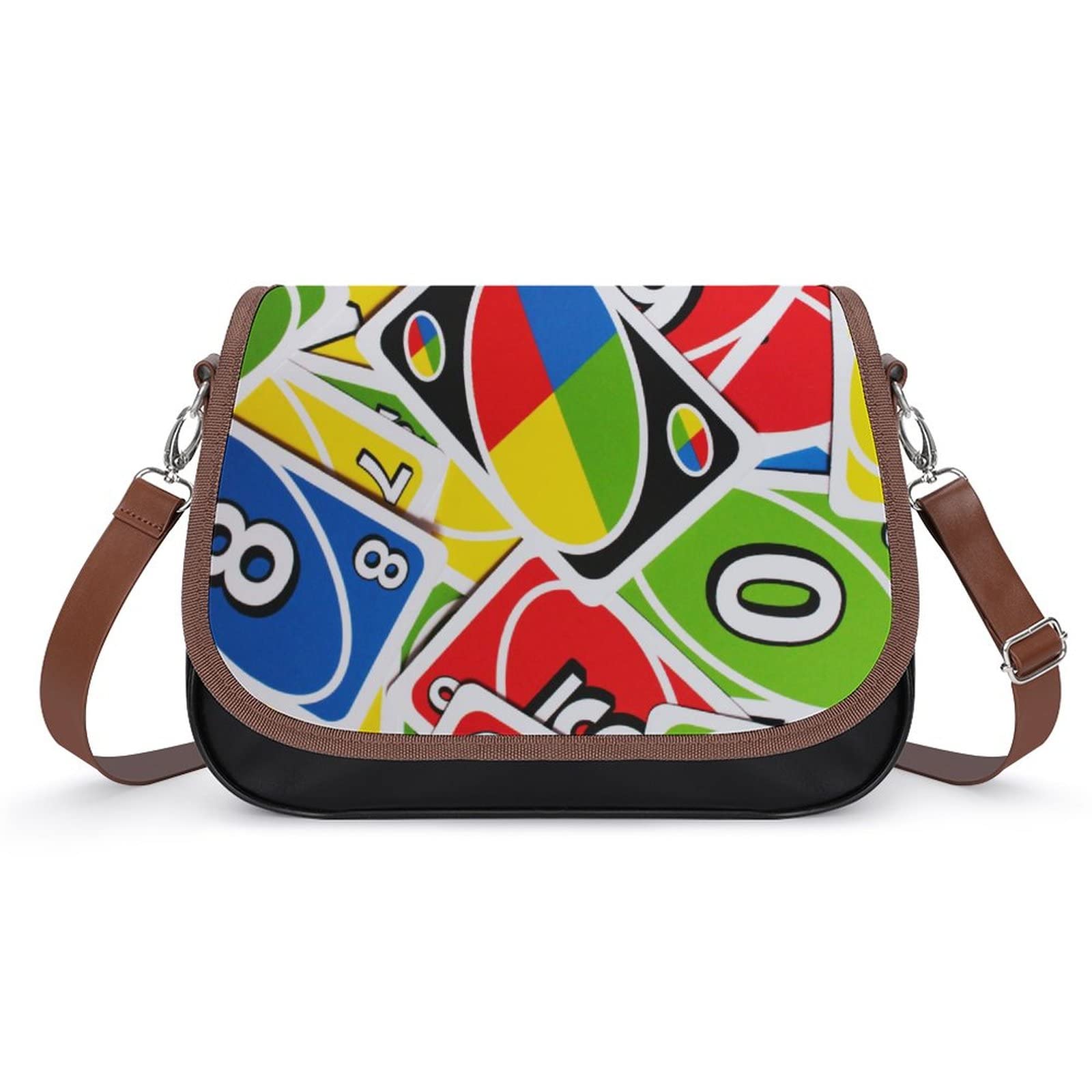 Stylish Women's Leather Crossbody Bag - Printed Casual Shoulder Messenger Purse for Daily Use | Perfect for Work, Travel & Shopping (Multiple Colors & Sizes Available)