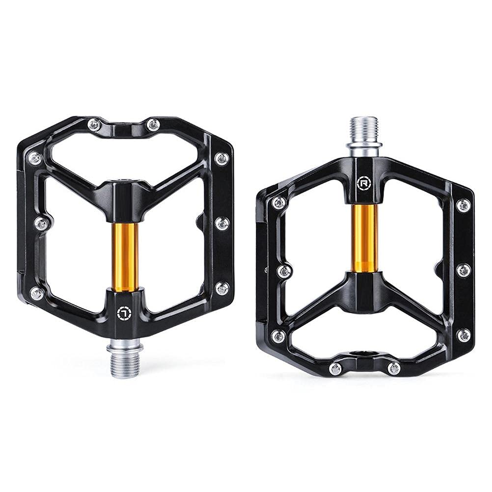 Premium Aluminum Alloy Bike Pedals - 1 Pair MTB/Road Bicycle Pedals for Mountain & Commuter Bikes | Durable, Lightweight & Non-Slip Design for Cycling, Training & Outdoor Adventures