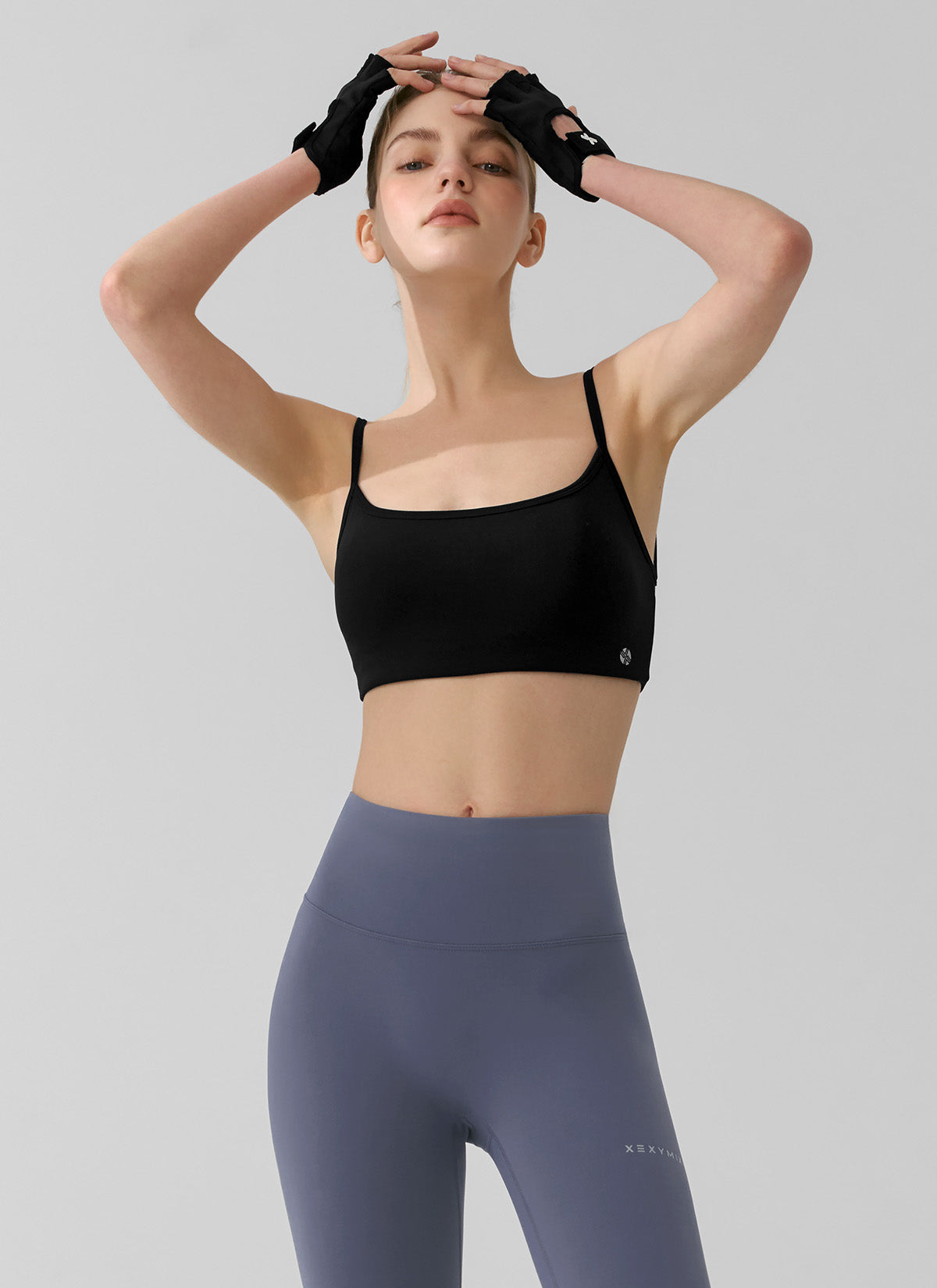 Black Label Power Rise Back Twist Bra Top - High Support Sports Bra for Yoga, Running & Workouts - Comfortable & Stylish Activewear for Women