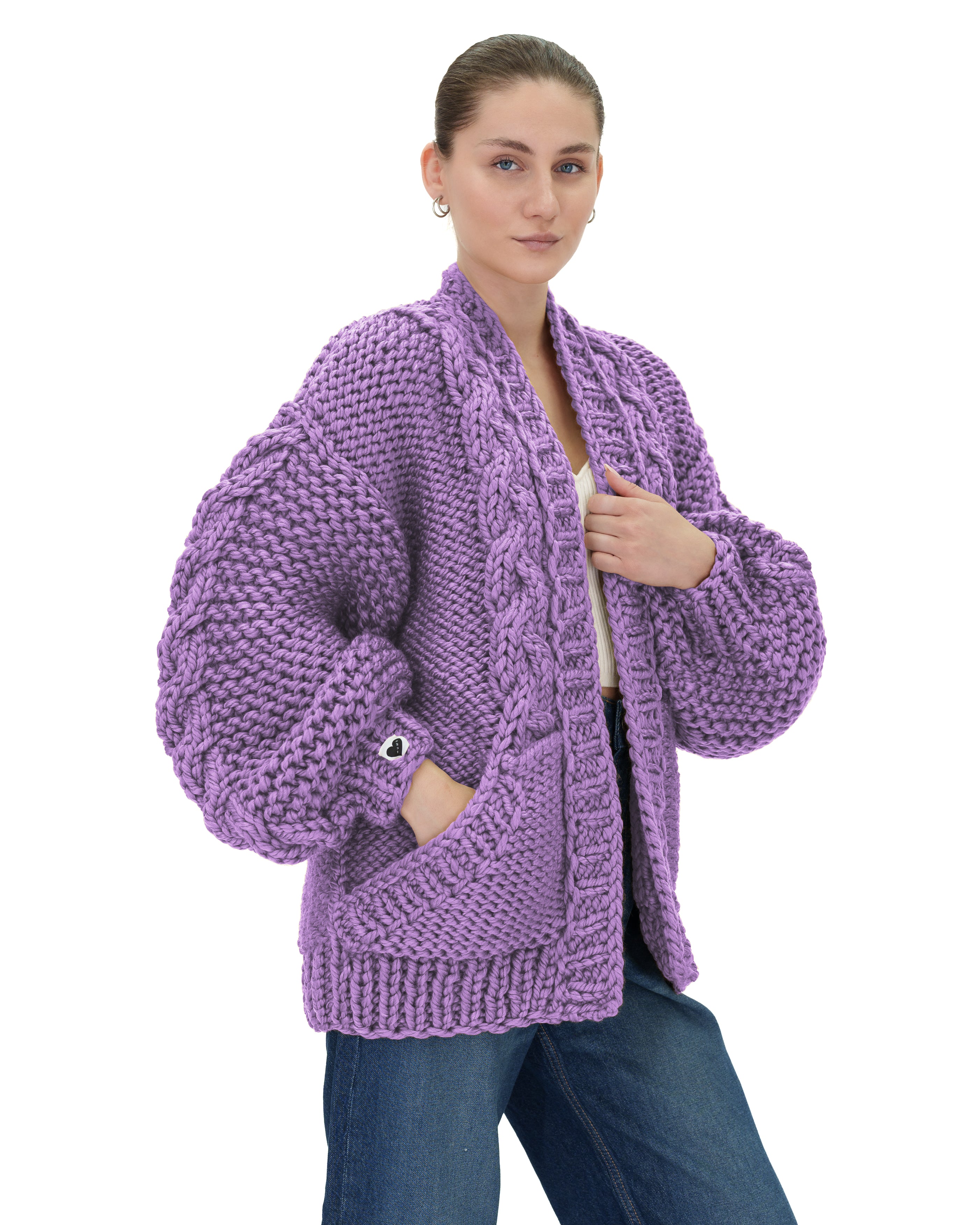 Stylish Braided Pocket Cardigan for Women - Soft Knit Open Front Sweater | Perfect for Fall, Winter & Layering Outfits