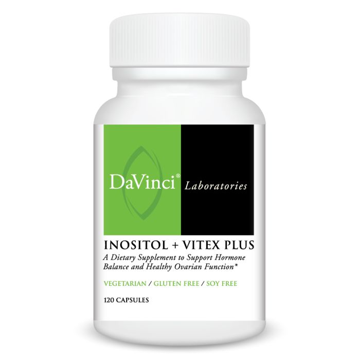 Davinci Labs Inositol + Vitex Plus Supplement for Women's Hormonal Balance & Fertility Support - Ideal for PCOS, Menstrual Health & Ovulation Regulation
