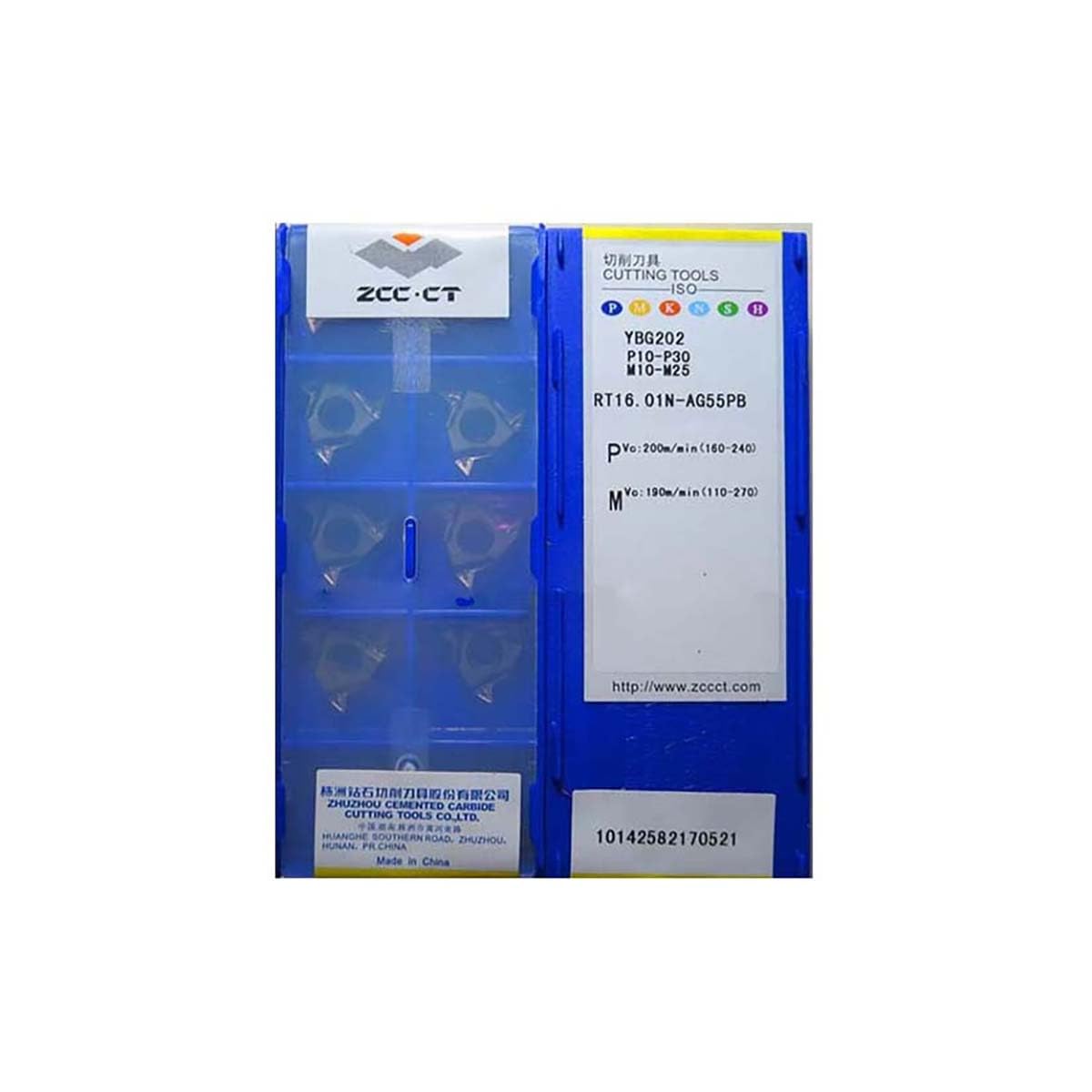 Original ZCC CT RT16.01N-AG55PB Carbide Turning Insert - High Precision Cutting Tool for Lathe Operations | Ideal for Steel, Cast Iron & Alloy Machining in Automotive & Aerospace Industries