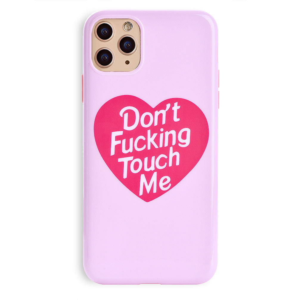 Don't Touch Me iPhone Case - Funny Protective Cover for iPhone 12/13/14/15 Pro Max - Perfect for Office, School & Everyday Use