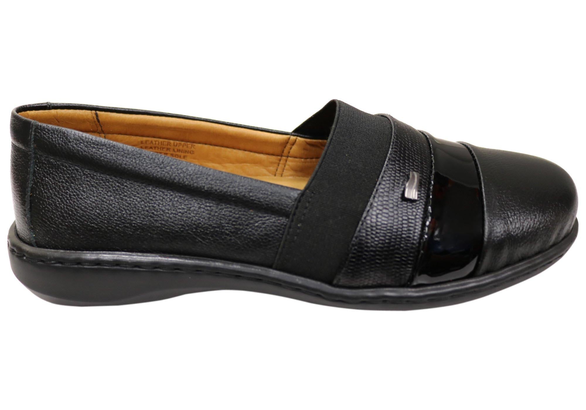 Opananken Village Women's Comfortable Brazilian Leather Flats Shoes - Casual & Travel Slip-Ons for Everyday Wear