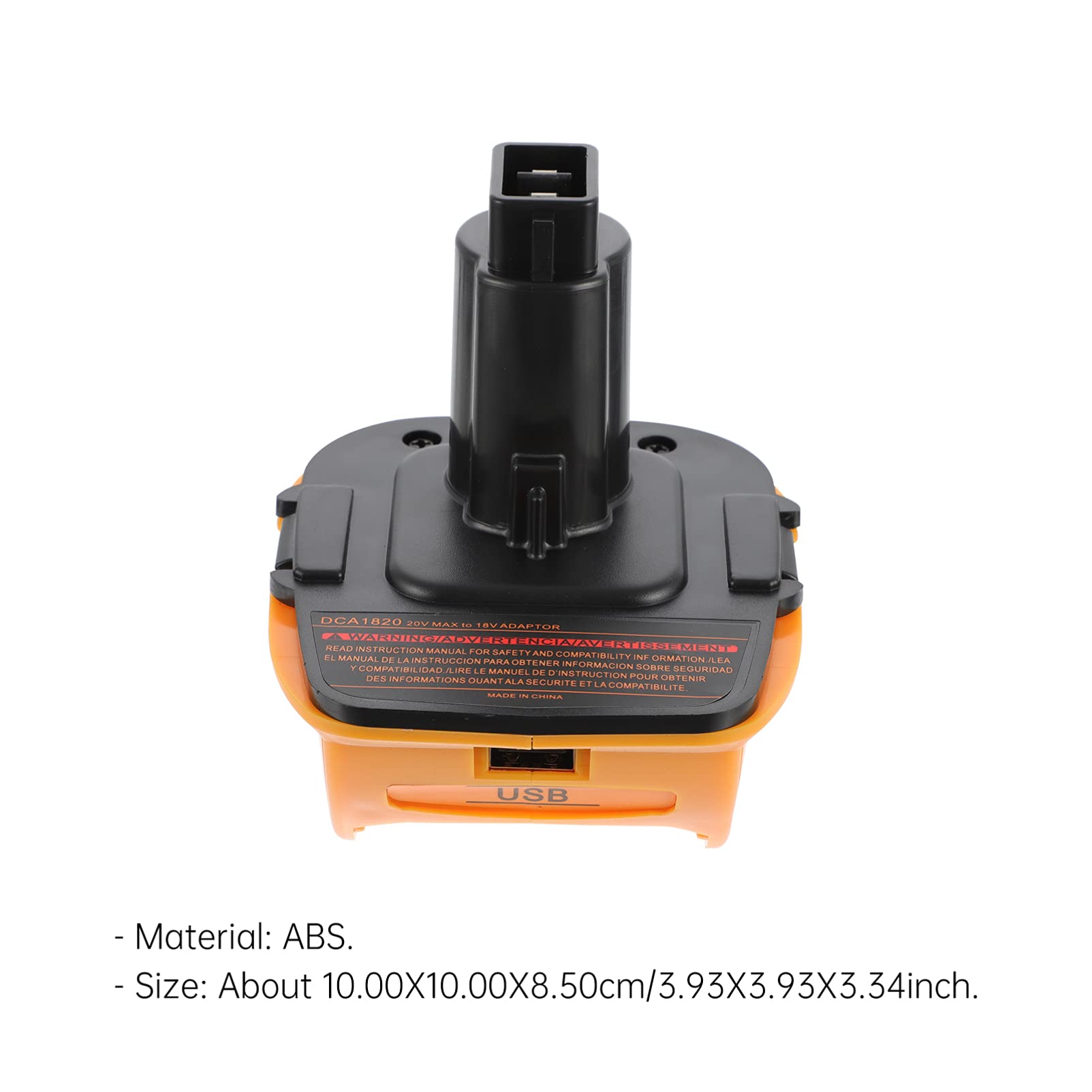 2 Sets DCA1820 Battery Charger Adapter - Power Connector & Conversion Converter for Lithium Ion Batteries - Compatible with Dewalt 18V/20V Tools - Ideal for Power Drills, Saws & Outdoor Equipment Charging