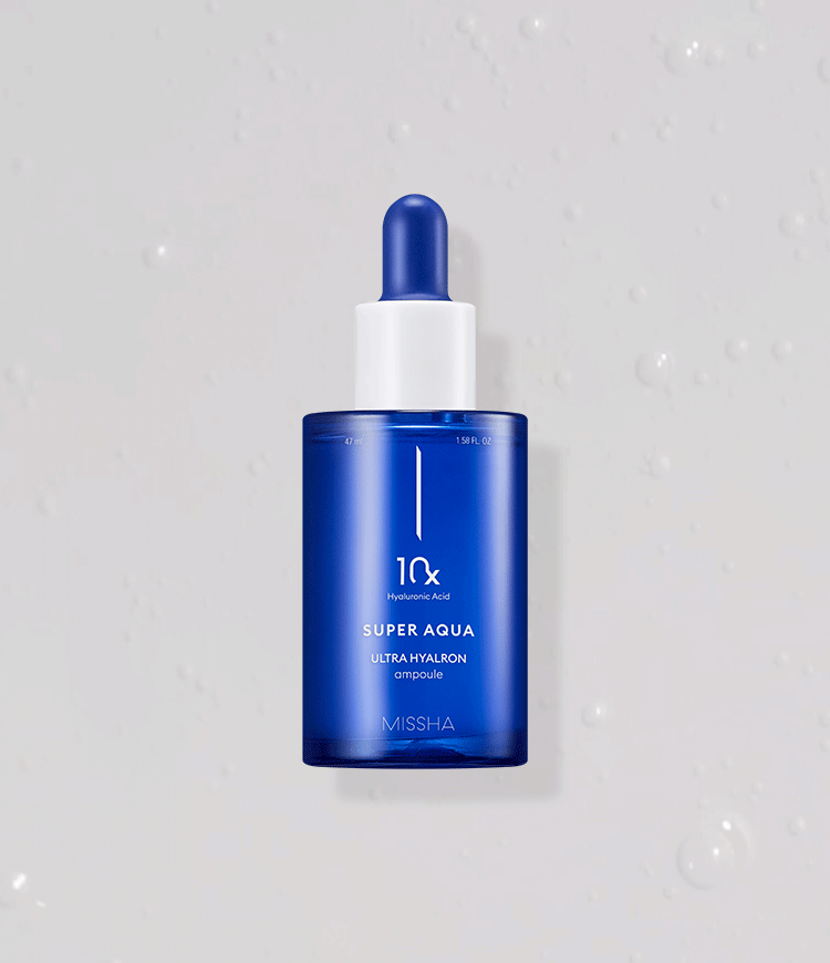 Super Aqua Ultra Hyaluronic Acid Ampoule - Deep Hydrating Serum for Face, Anti-Aging & Skin Repair - Perfect for Dry Skin, Wrinkles & Night Care Routine