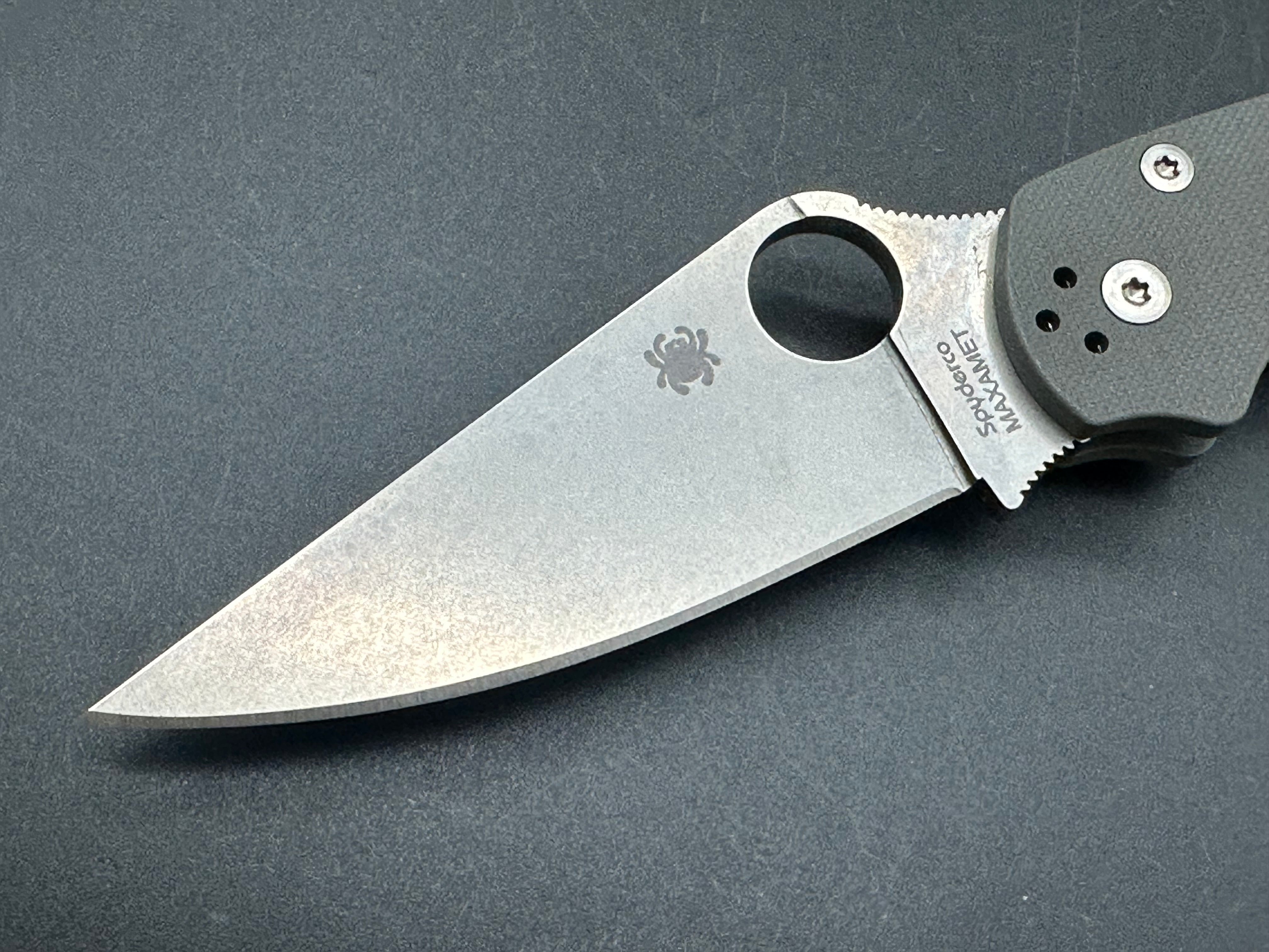 Spyderco Paramilitary 2 Folding Knife - Dark Gray G-10 Handle, CPM-S30V Steel Blade - EDC, Camping, Survival & Outdoor Activities