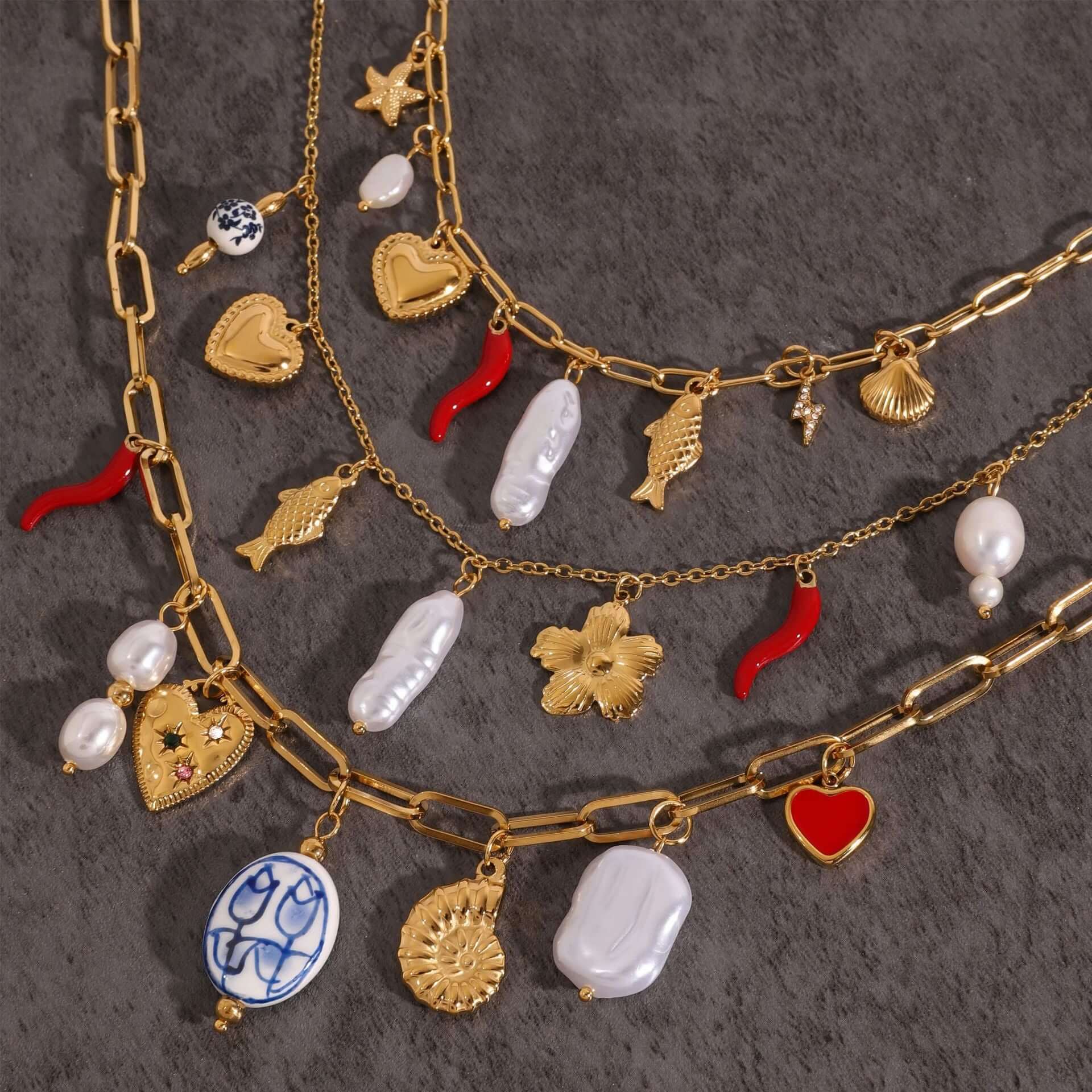 Boho Starfish Conch Shell Necklace - Handmade Beach Jewelry for Women | JDN5011 | Perfect for Summer Vacations, Beach Weddings & Boho Fashion Accessories