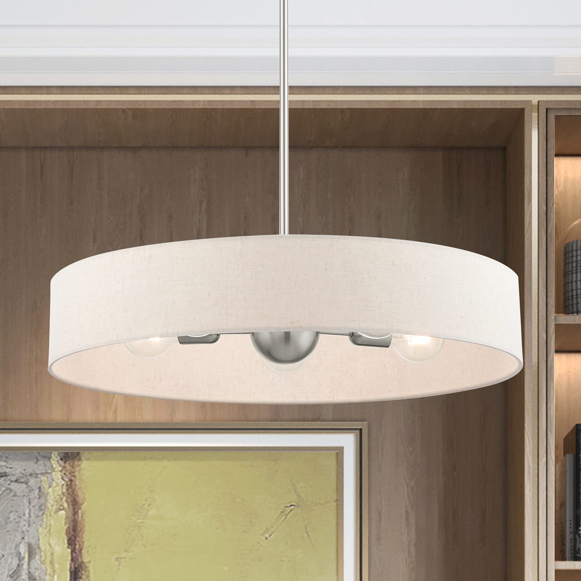 Livex Lighting 46035-07 5-Light Bronze Chandelier - Elegant Dining Room Ceiling Fixture for Home Decor & Interior Design