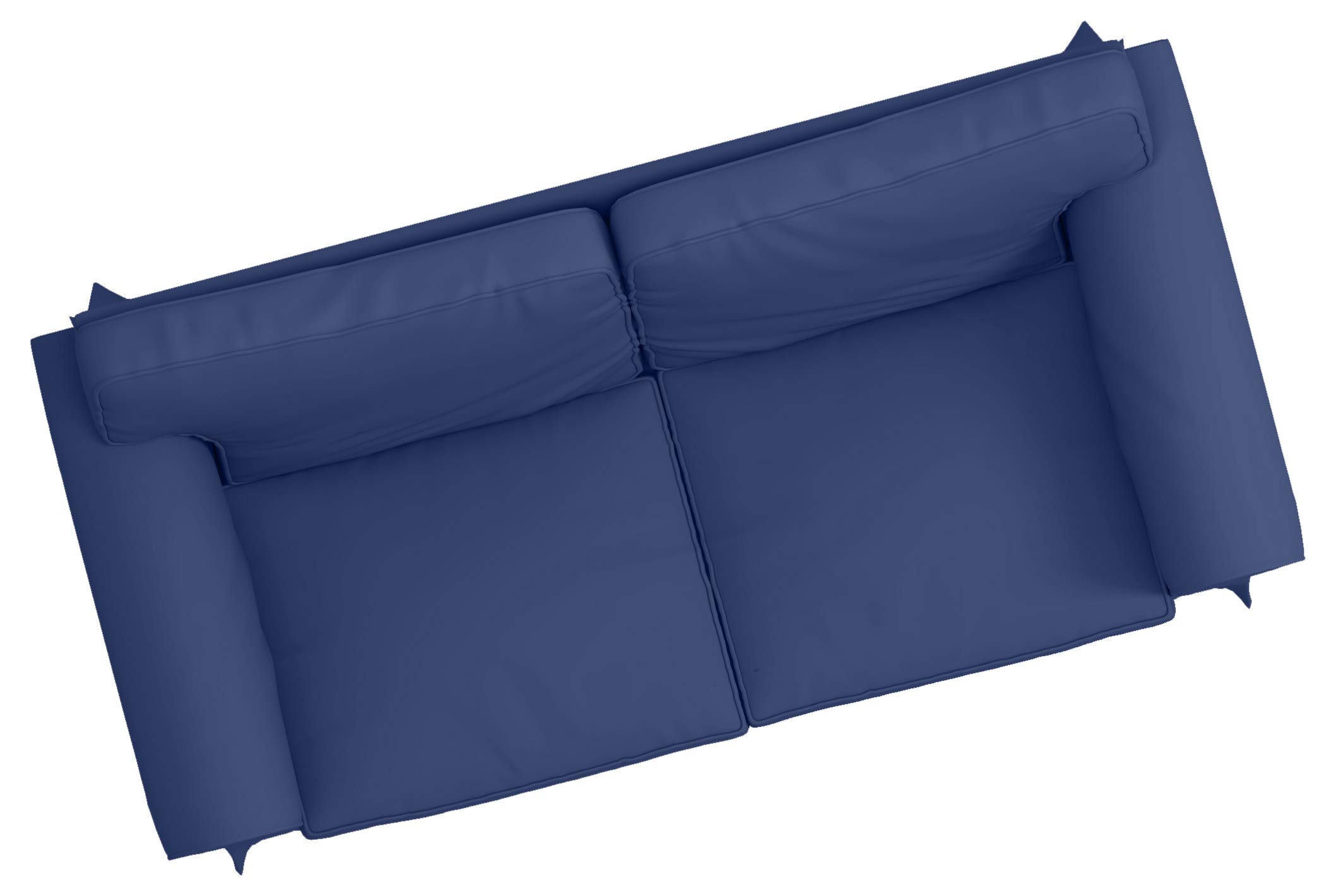 Dense Cotton Ektorp Loveseat Cover Replacement - Custom Made for IKEA Ektorp Loveseat Sofa Slipcover (Dark Blue) | Durable & Washable | Perfect for Living Room, Bedroom, or Home Office