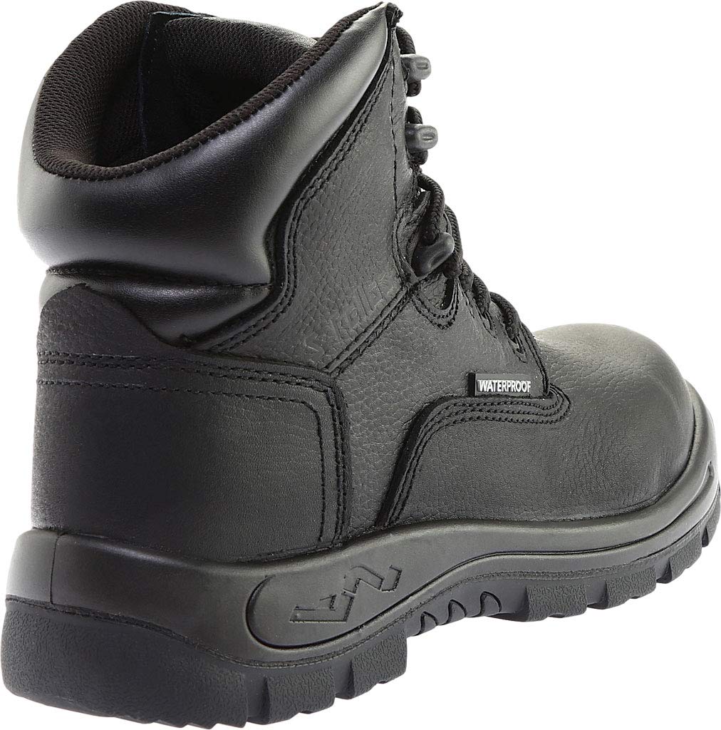Women's S Fellas Black Poseidon Composite Toe Waterproof Work Boots - 650 | Steel Toe Safety Shoes for Construction, Warehouse & Outdoor Work