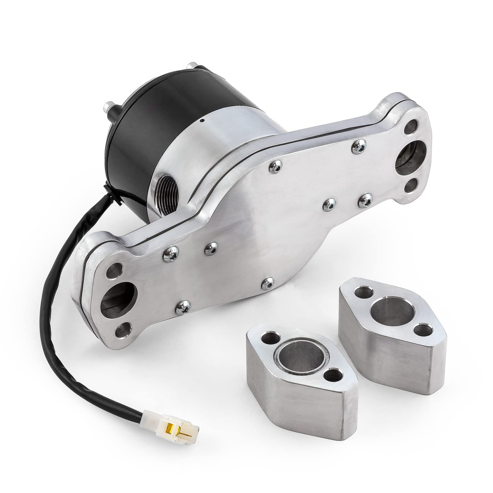 Speedmaster PCE194.1017 High Performance Electric Water Pump - 40+ GPM Flow Rate, Compatible with Chevy SBC 350 Engines, Slimline & Polished Design - Perfect for Racing, Hot Rods & Performance Upgrades