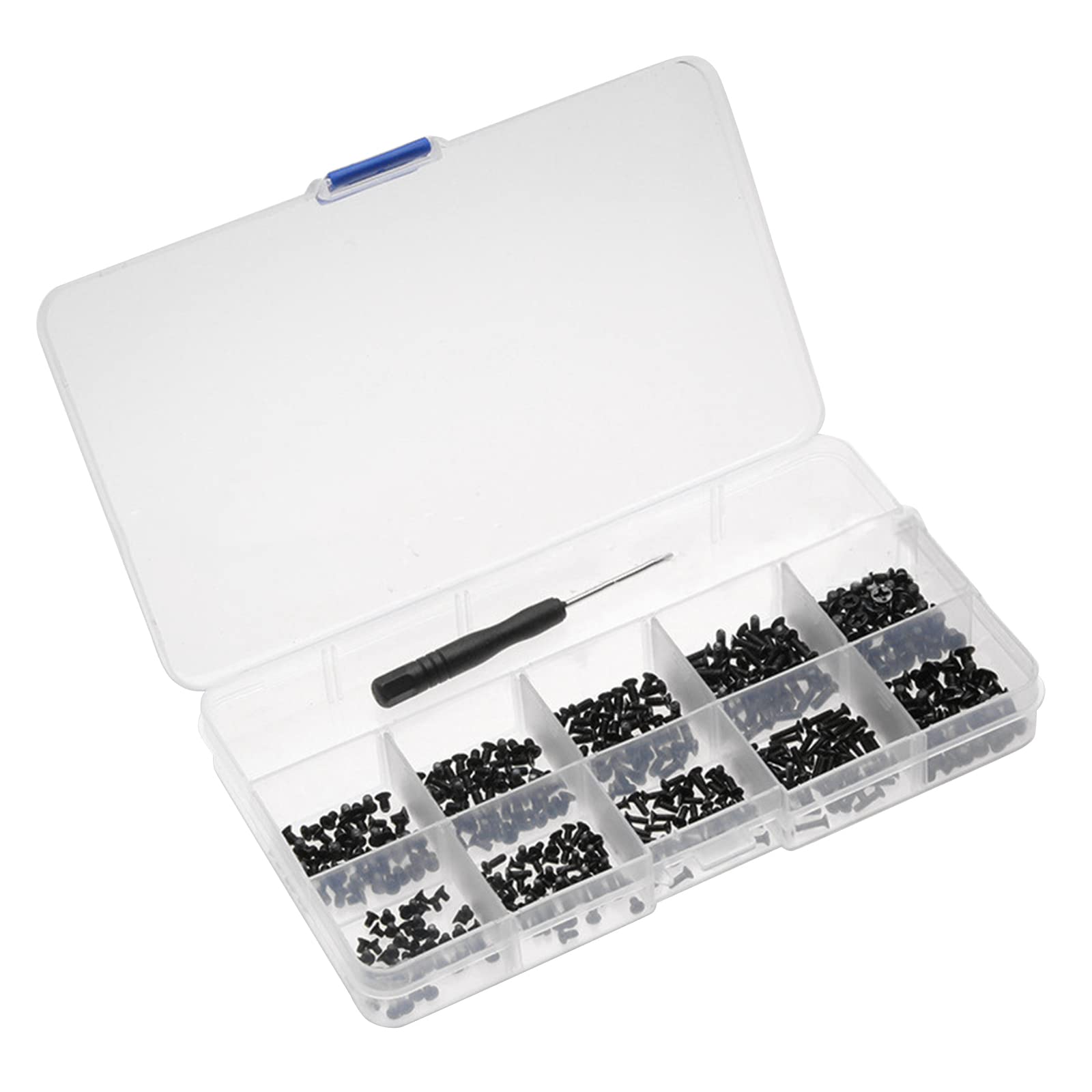 Amangul Cross Grooved Flat Head Mechanical Screws - Laptop & Notebook Computer Replacement Screws (10-Pack) - Perfect for PC Repair, Electronics Assembly, and DIY Projects