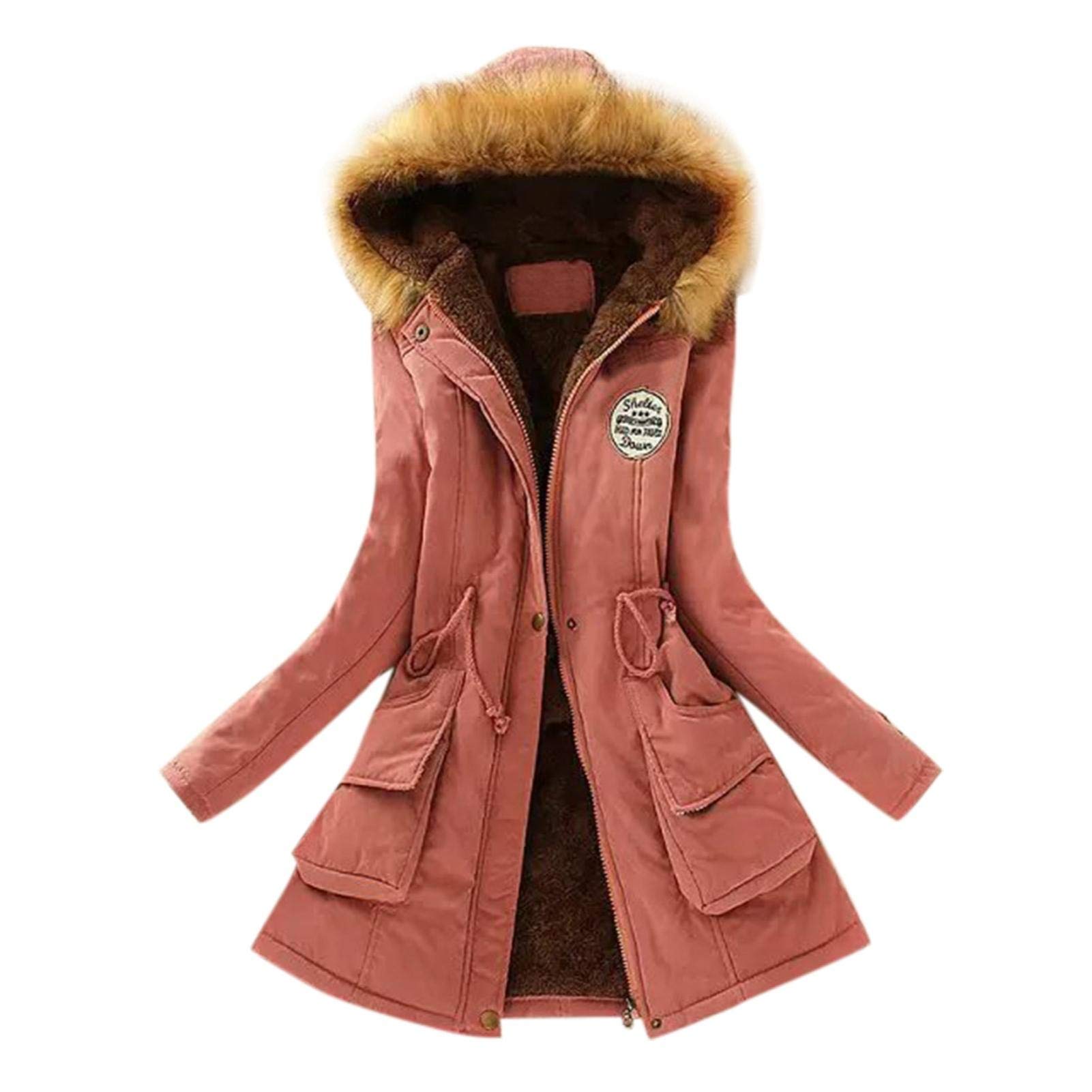 Women's Winter Coat - Warm Hooded Jacket with Slim Fit, Long Cardigan Sweater for Cold Weather | Cozy Outerwear for Work, Travel & Everyday Wear