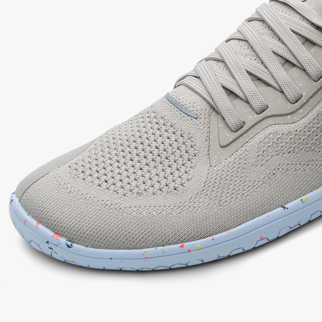 Vivobarefoot Women's Primus Lite Knit Barefoot Shoes - Feather Grey | Lightweight & Flexible for Running, Gym & Everyday Wear