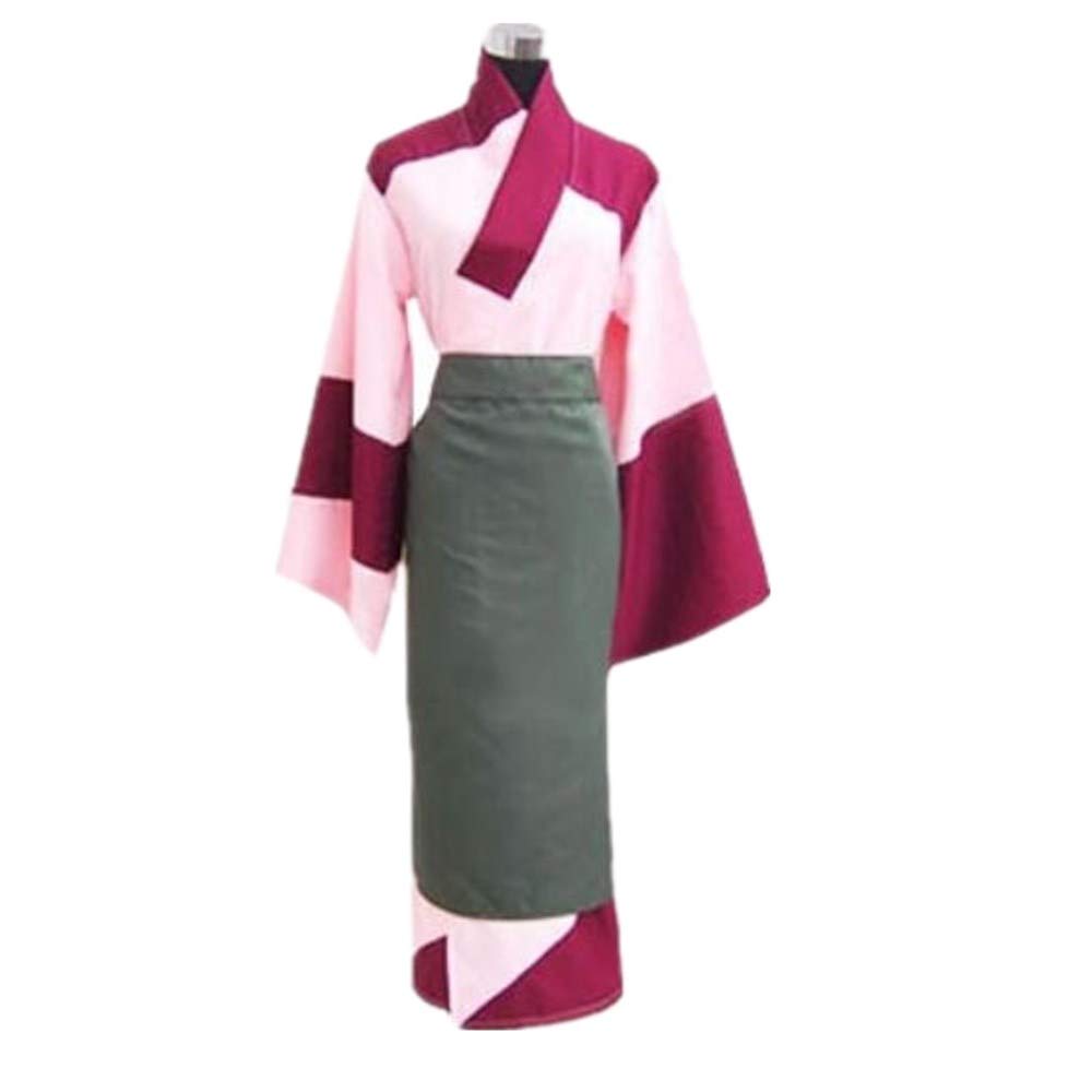 Sango Kimono Anime Cosplay Costume Full Set - Inuyasha Character Outfit for Halloween, Conventions & Themed Parties