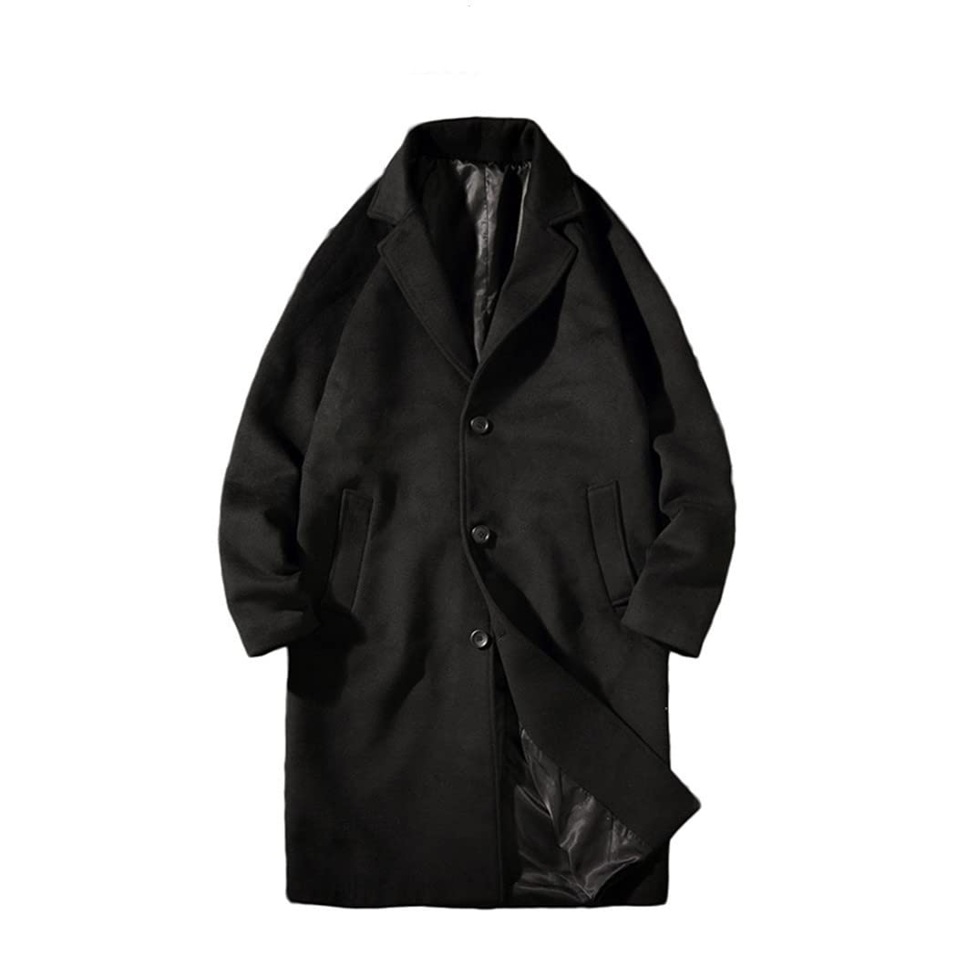 Men's Korean Winter Jacket & Wool Coat - Japanese Streetwear Overcoat for Men | Warm Winter Outerwear for Urban Fashion & Casual Outings