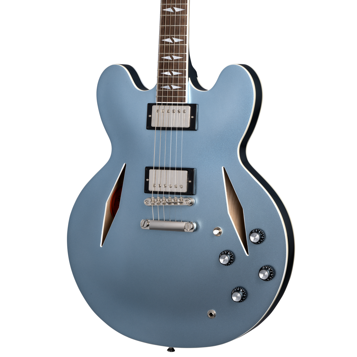 Epiphone Dave Grohl DG335 Electric Guitar with Hard Case - Pelham Blue Finish | Perfect for Rock, Blues & Stage Performances