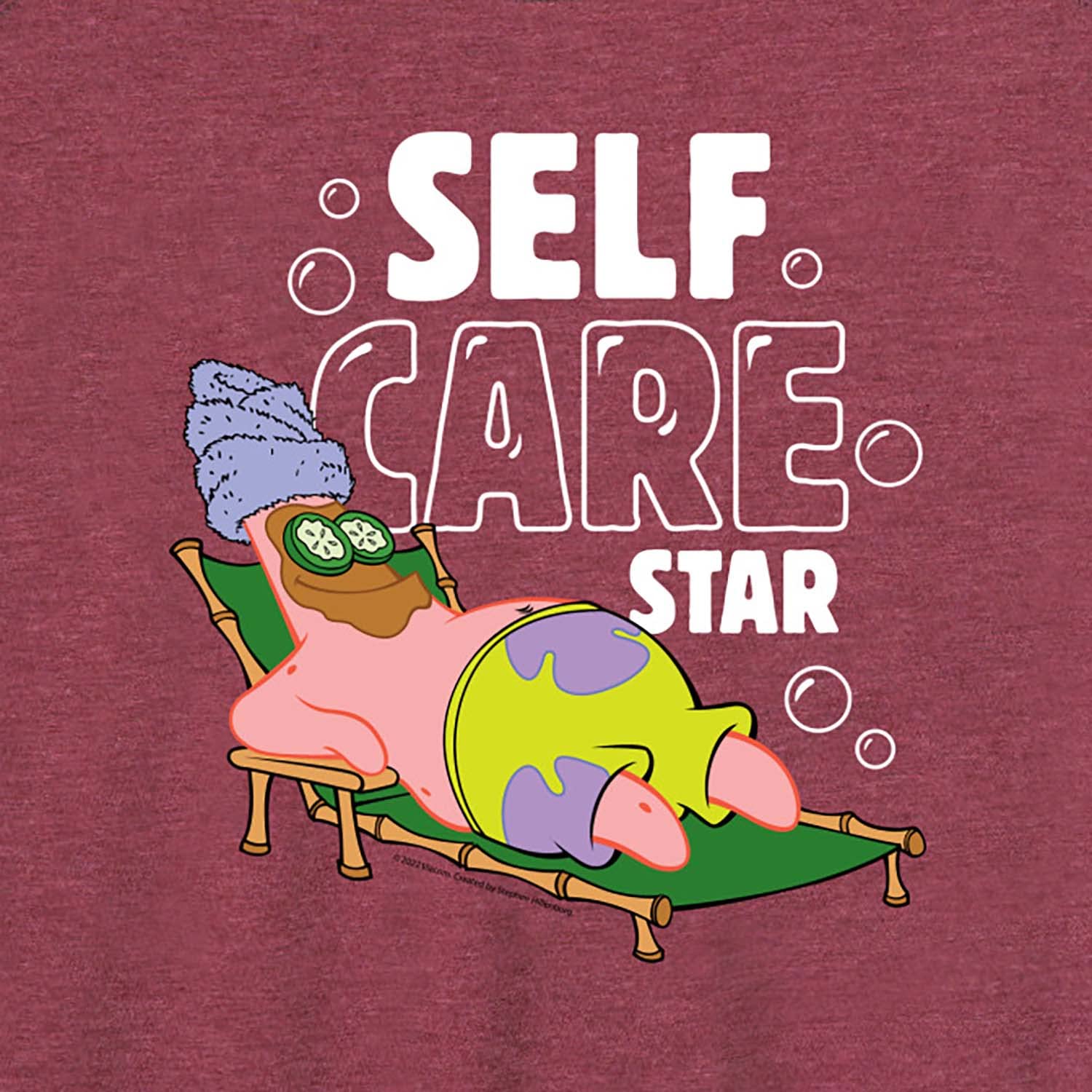 Spongebob Squarepants Self Care Star Women's Racerback Tank Top - Soft Breathable Workout Top for Yoga, Gym & Casual Wear | HYBRID APPAREL