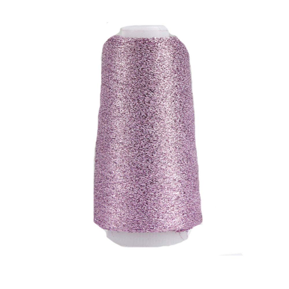 Shiny Glitter Crochet Yarn - Purple & Pink Sparkle Knitting Yarn for Sweaters, DIY Scarf, Shawl & Doll Making - 100g Lurex Thread - Perfect for Handmade Crafts & Gift Projects