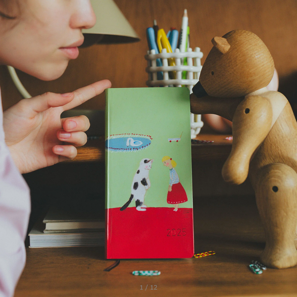 Hobonichi Techo 2025 Planner - Keiko Shibata Design Hardcover Weekly Notebook | English Edition | January Start | Monday Start | Perfect for Work, School & Personal Organization