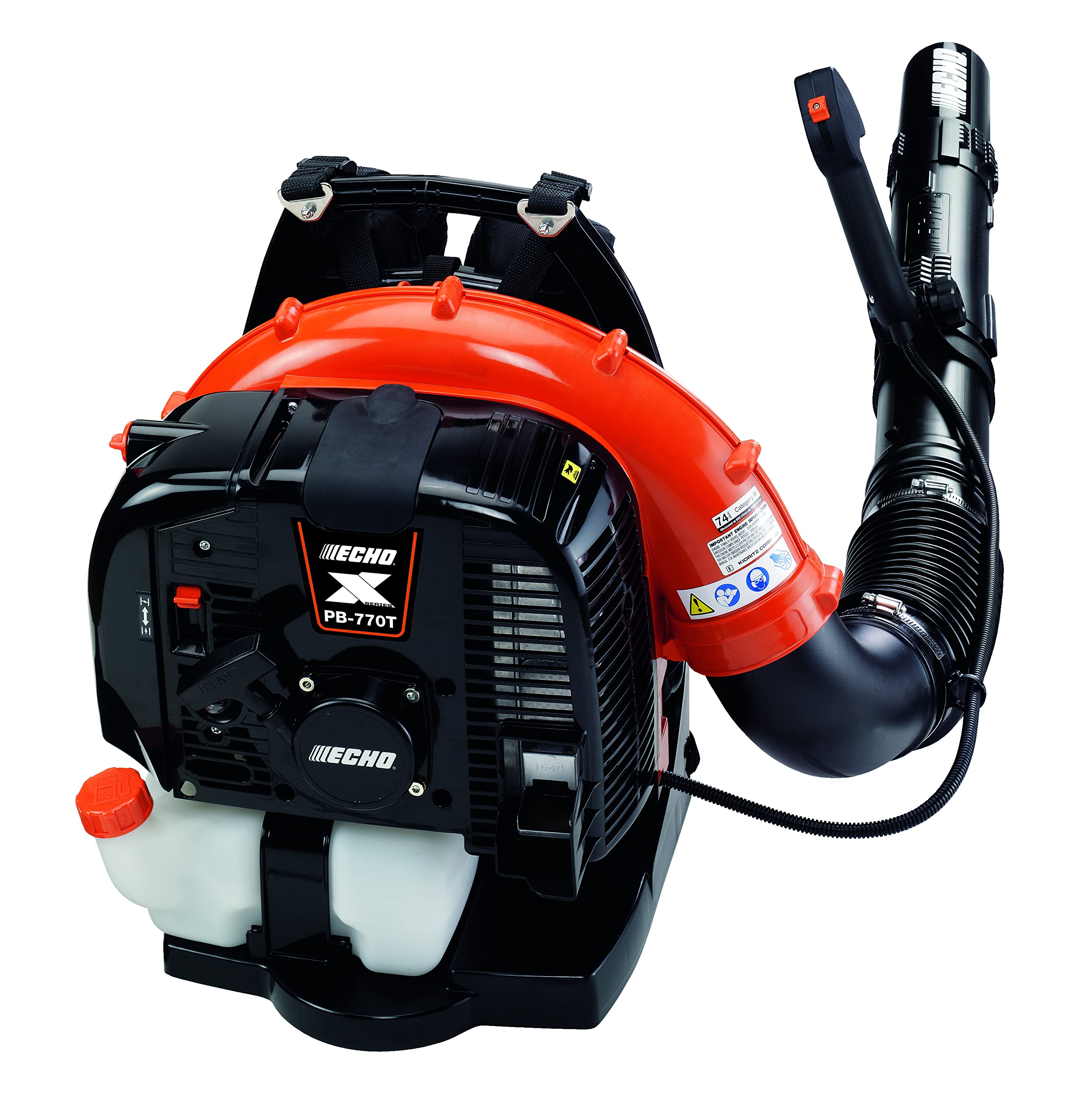 Echo PB-770T Commercial Backpack Leaf Blower - 63.3cc Gas Powered, 756 CFM, 234 MPH - Heavy Duty Yard Cleanup for Landscaping & Fall Leaves - 5 Year Warranty