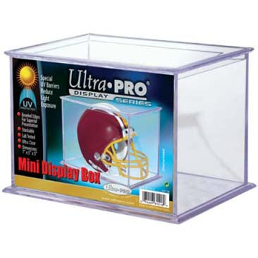Ultra Pro UV Mini Helmet Cube - Protective Display Case for Collectible Helmets | Perfect for Sports Memorabilia, Action Figures & Mini Helmets | Ideal for Home, Office & Fan Cave Decor