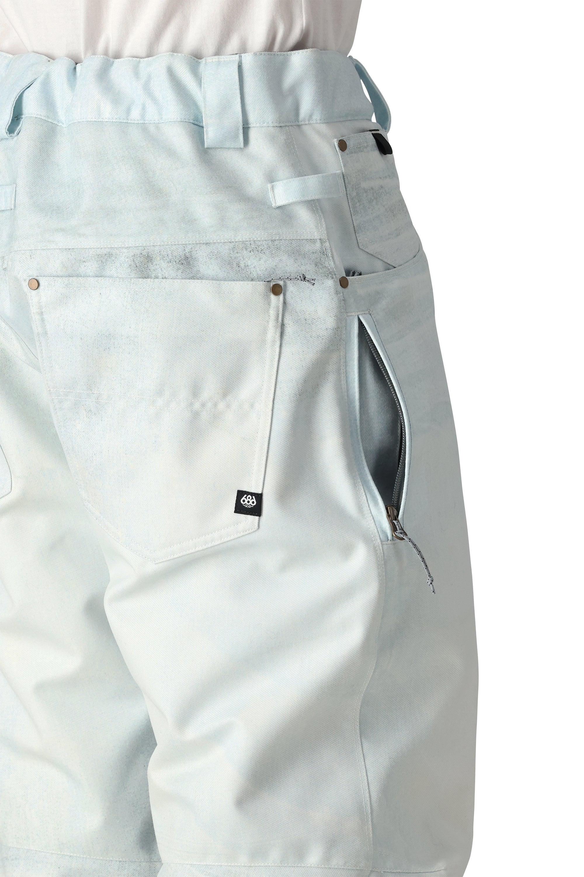 686 Deconstructed Denim Insulated Pants for Men 2025 - Winter Snowboarding & Cold Weather Outdoor Activities
