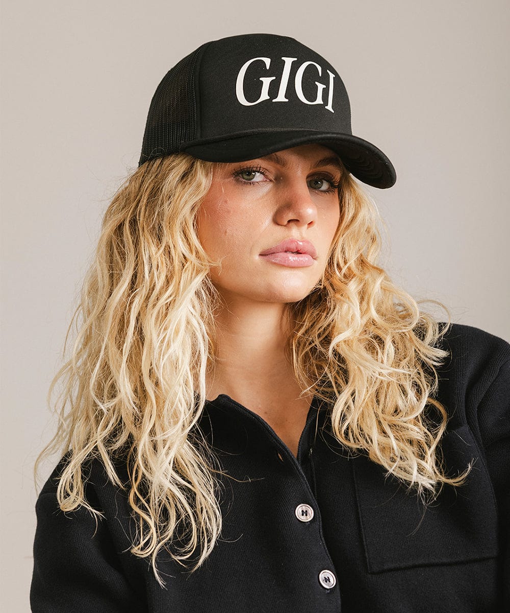Gigi Foam Trucker Hat - Adjustable Snapback Cap for Men & Women - Stylish & Comfortable for Outdoor Activities, Sports, and Casual Wear