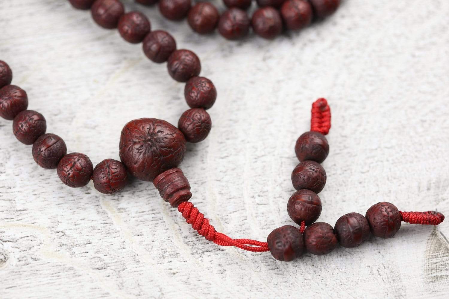 Authentic Antique Bodhi Enlightenment Mala Beads - 108 Prayer Beads for Meditation, Yoga & Spiritual Practice | Buddhist & Hindu Prayer Necklace