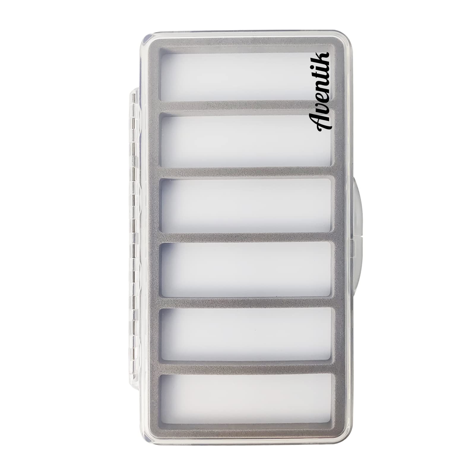 Aventik Slim Magnetic Fly Fishing Tackle Box - 7.3x3.8x0.5in for Fly Fishing Gear Storage