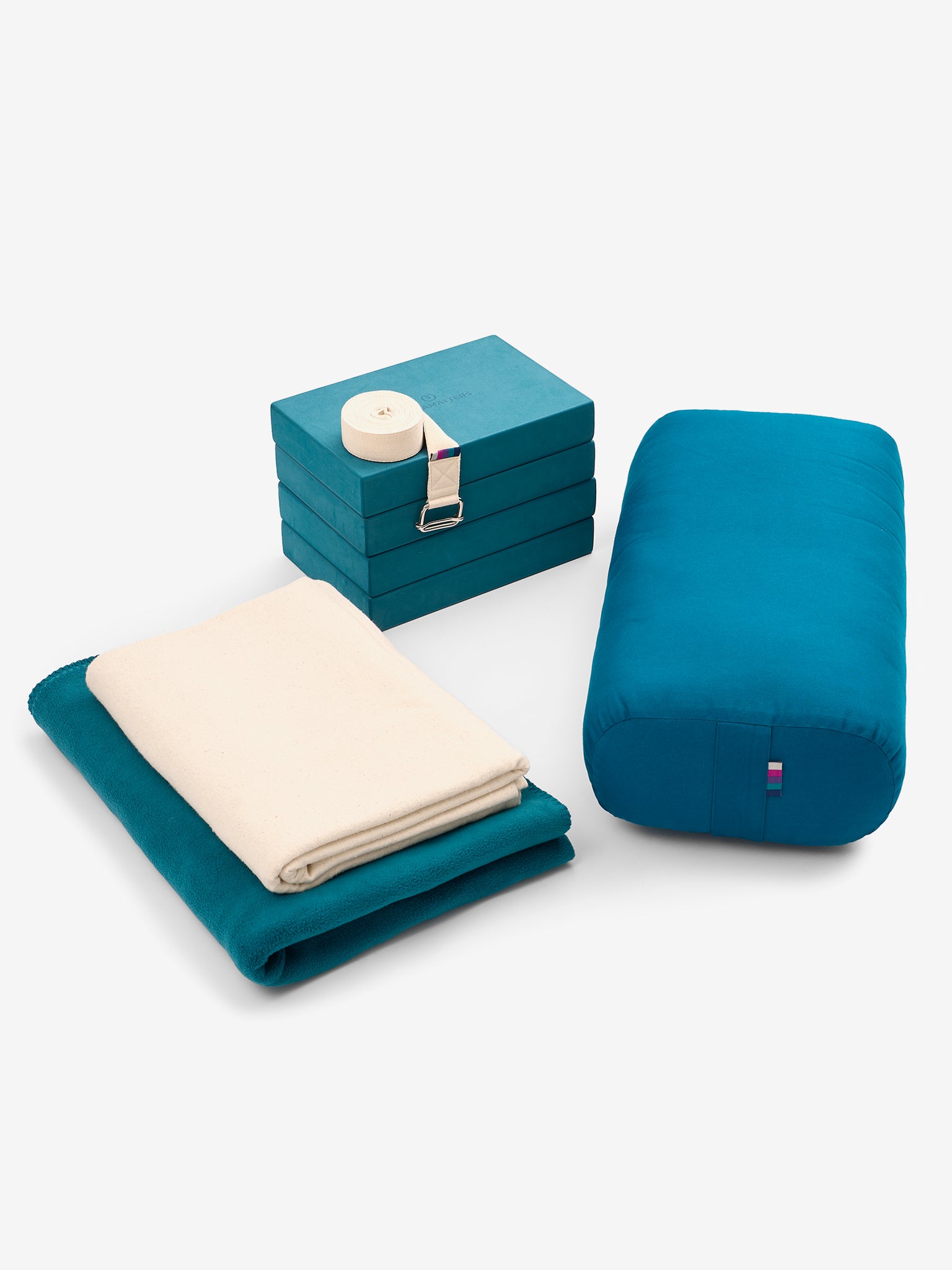 Yogamatters Anna Ashby Restorative Yoga Starter Kit - Premium Yoga Props Set for Relaxation & Stress Relief - Perfect for Home Practice, Studio Use & Meditation Sessions