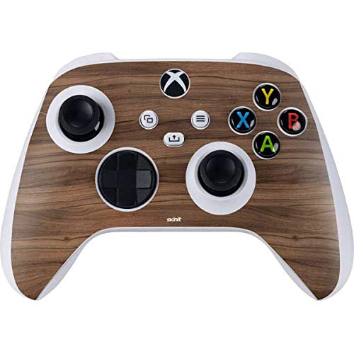 Skinit Natural Walnut Wood Gaming Skin Decal for Xbox Series S Controller - Protective Cover for Enhanced Grip & Style | Perfect for Gaming Setups, Streamers & Collectors