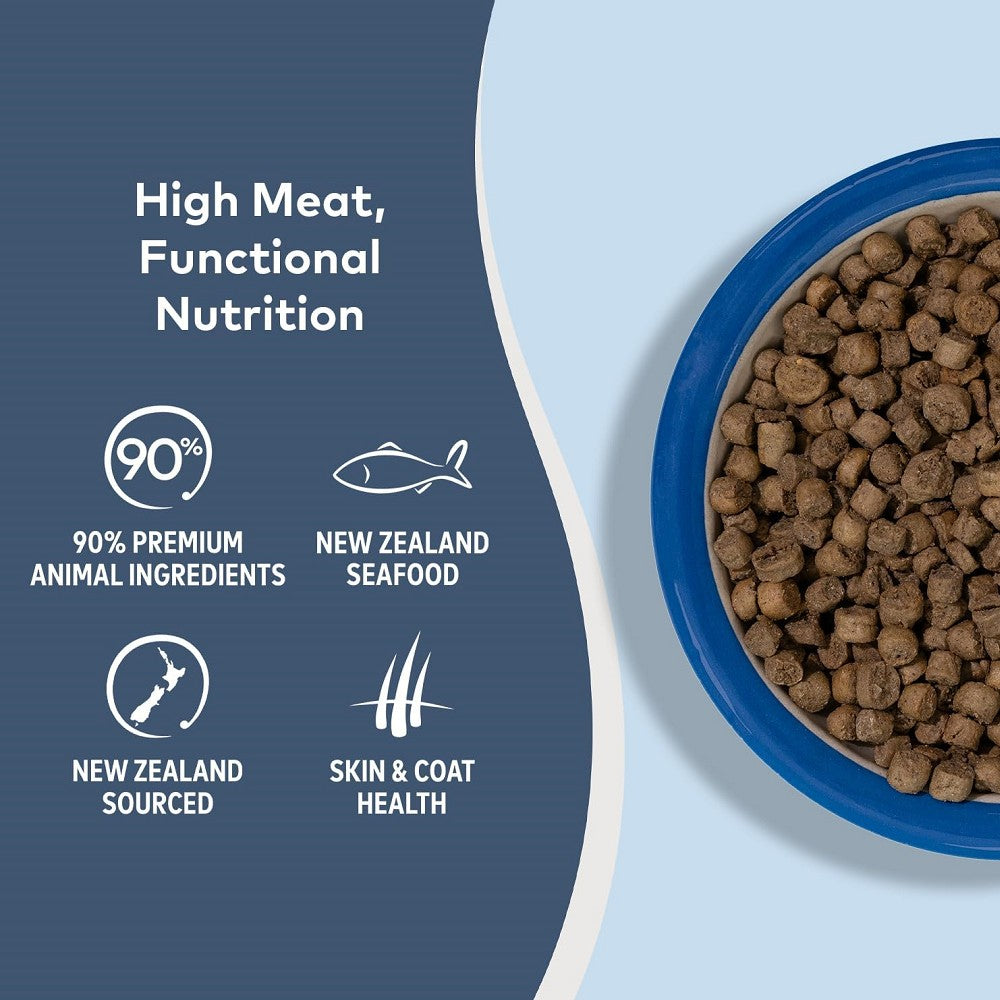 Premium Cage-Free Chicken & Whole Mackerel Cat Food - Grain-Free, High-Protein Dry & Steam-Dried Formula for Adult Cats - Perfect for Indoor Cats & Picky Eaters