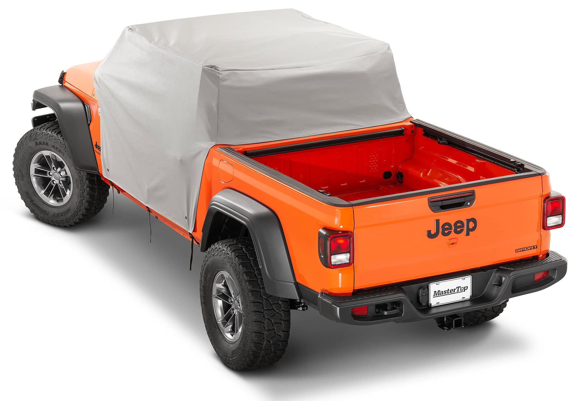 MasterTop Full Door Cab Cover with Storage Tote for Jeep Gladiator JT 2020-2021 | Hard/Soft Top Compatible | Waterproof UV-Resistant Vehicle Protection | Shields Against Rain, Dirt & Dust | Perfect for Off-Roading & Outdoor Storage