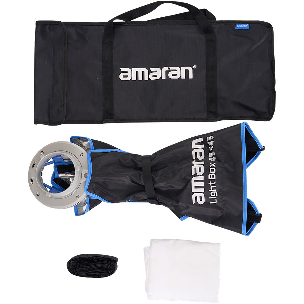 **45x45cm Amaran LED Softbox Light Box (1.5ft) - Perfect for Photography, Video Lighting, and Studio Portraits**