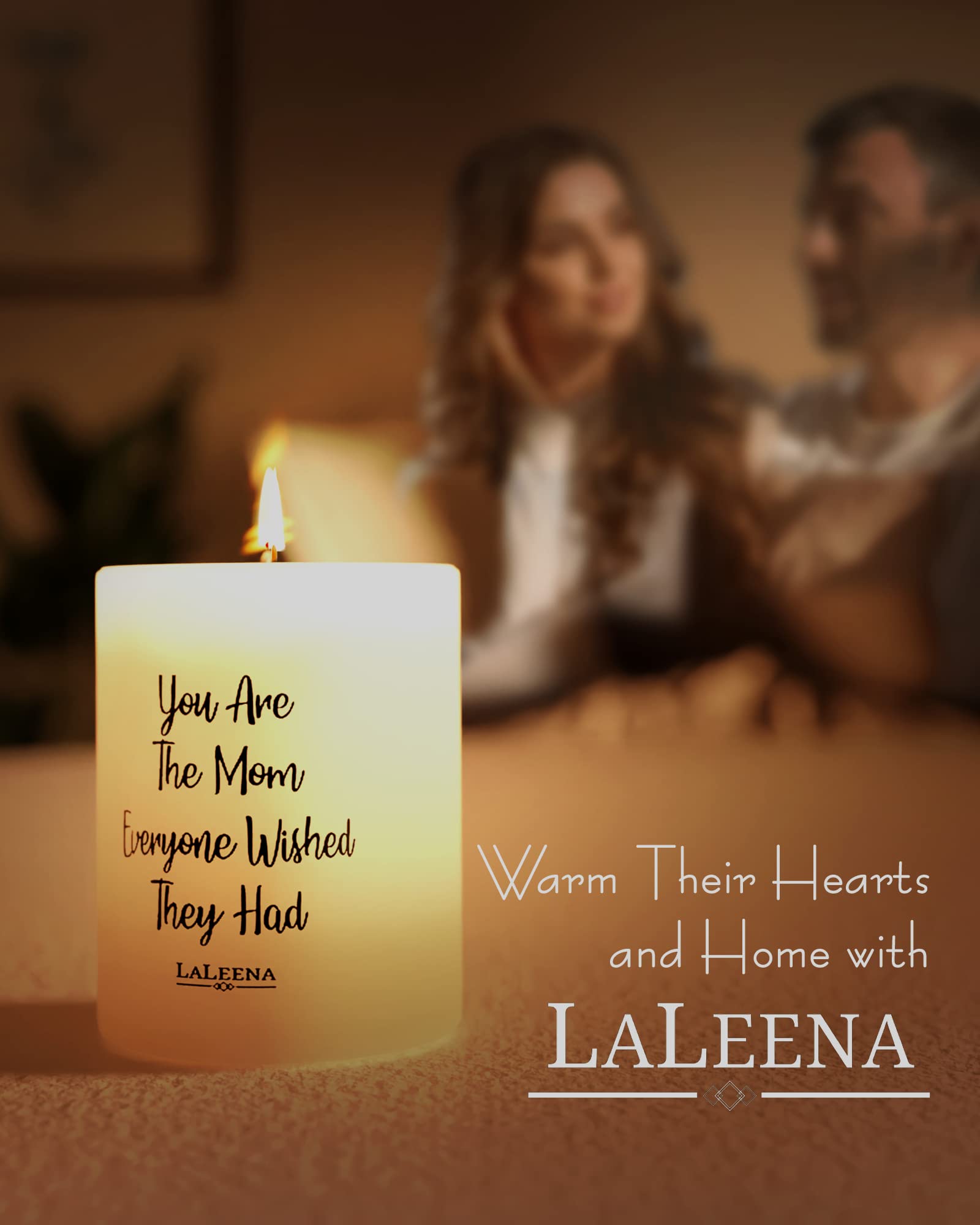 Luxury Scented Candle Gift Set for Mom - 14oz Large Lavender & White Soy Wax Candles - Birthday, Mother's Day, Anniversary Home Decor & Aromatherapy - Perfect for Relaxation, Spa Nights & Cozy Evenings
