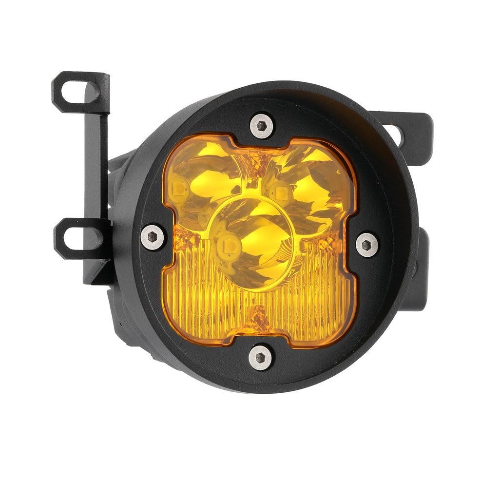80W 9600LM 3 Inch LED Fog Lights Kit - White/Yellow Beam Compatible with 2012-2022 Toyota Tacoma, 2010-2022 4Runner, 2014-2022 Tundra - Perfect for Off-Roading, Night Driving & Foggy Conditions