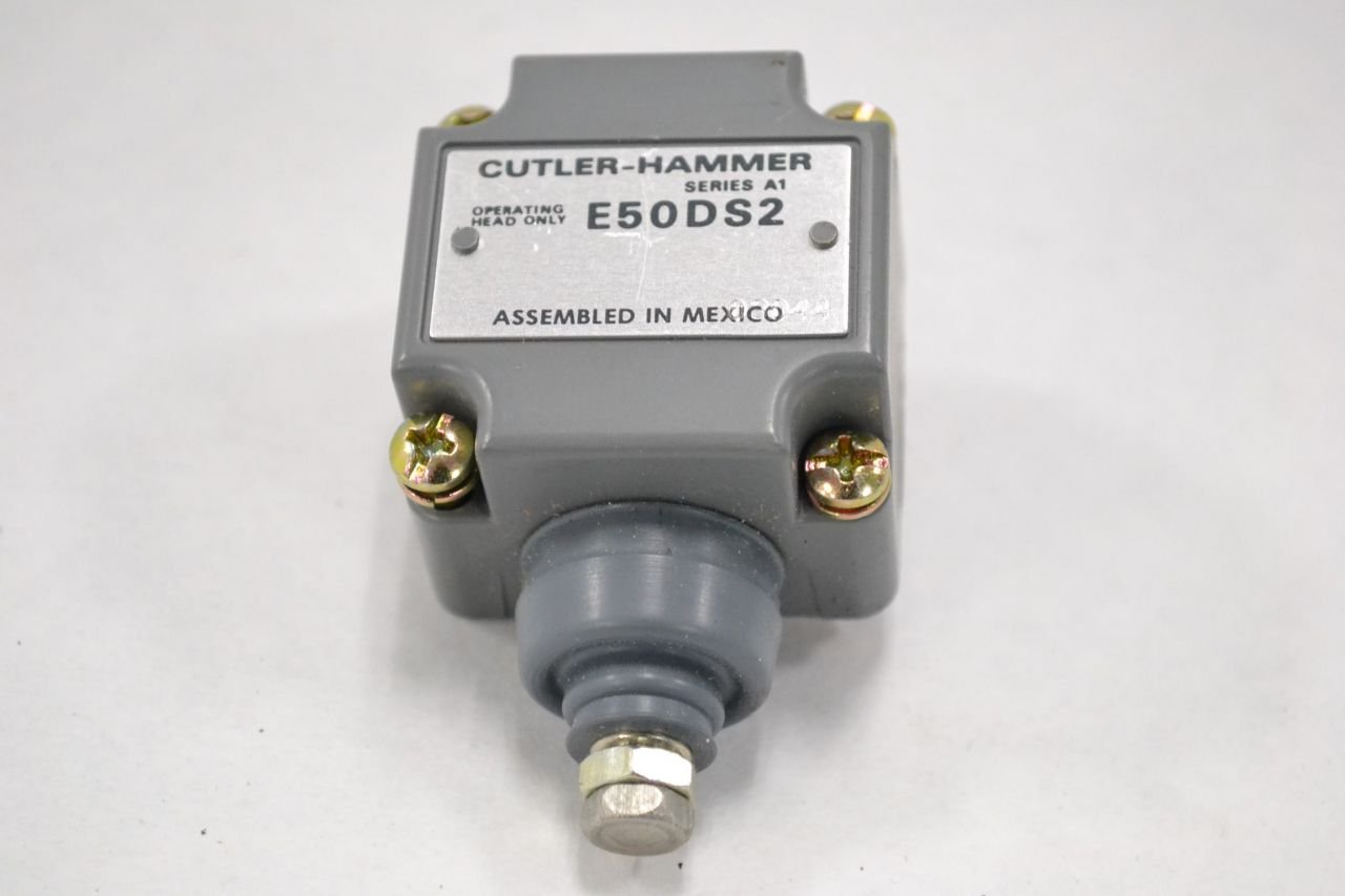 Cutler Hammer E50DS2 E50 Adjustable Limit Switch Head with Side Push Plunger - Ideal for Industrial Automation & Machinery Safety Control