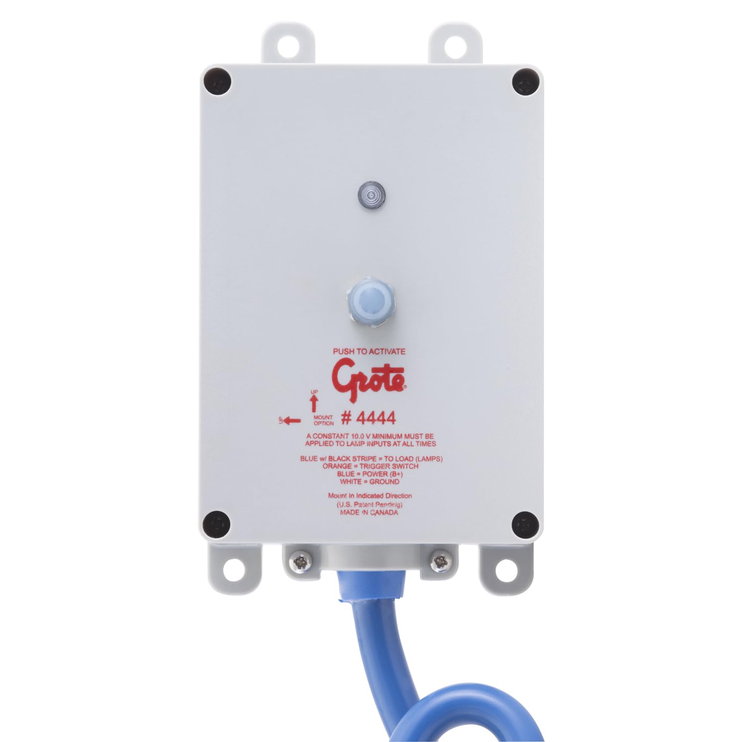 44440 Gray Automatic Electronic Dome Light Switch with Timer - Adjustable Delay for Cars, Trucks, RVs & Boats - Waterproof & Easy Installation