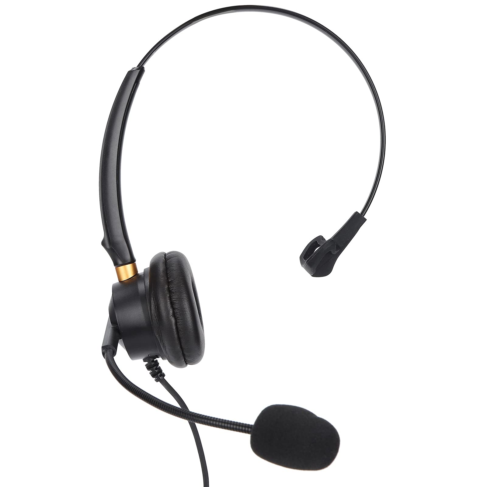Noise Cancelling Business Headset with Microphone - 3.5mm Wired Headphones for Smartphone, Tablet & Laptop - 330° Rotatable Mic Arm for Clear Calls - Perfect for Office, Remote Work & Customer Service Teams
