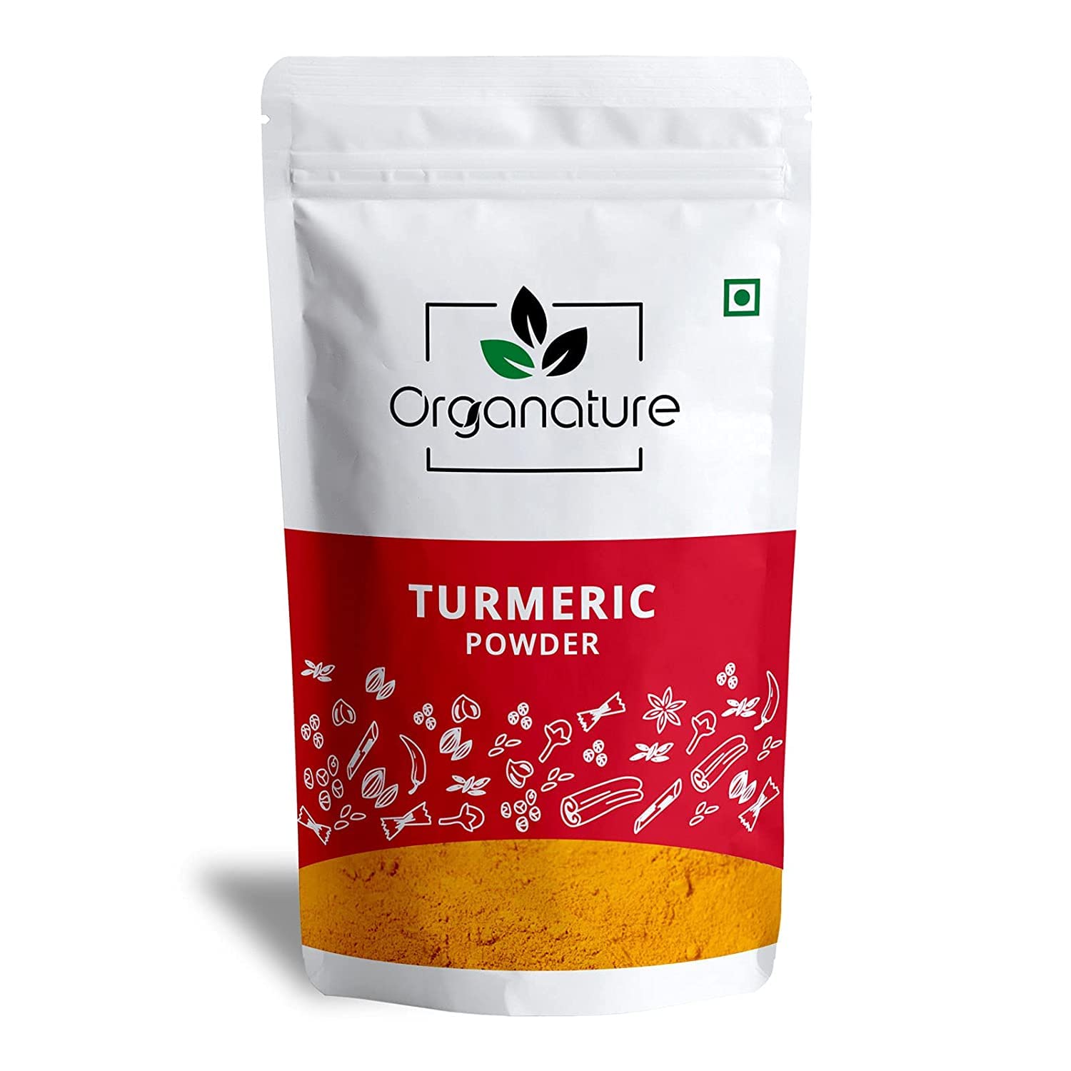 Organature Natural Turmeric Powder (Haldi) - 850g with High Curcumin Content for Immunity Boost | USDA Organic, Gluten-Free | Perfect for Golden Milk, Cooking & Skincare