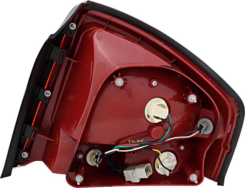 Kia Spectra Tail Lights Lamps Set - Compatible with 2007-2008 Models - Driver & Passenger Side Replacement - Enhance Visibility & Safety for Night Driving