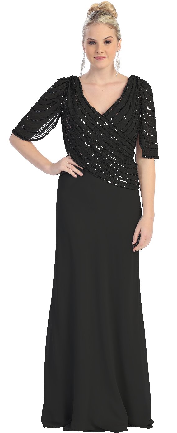 Elegant US Fairytales Mother of The Bride Formal Evening Dress #2996 - Perfect for Weddings, Galas & Special Occasions