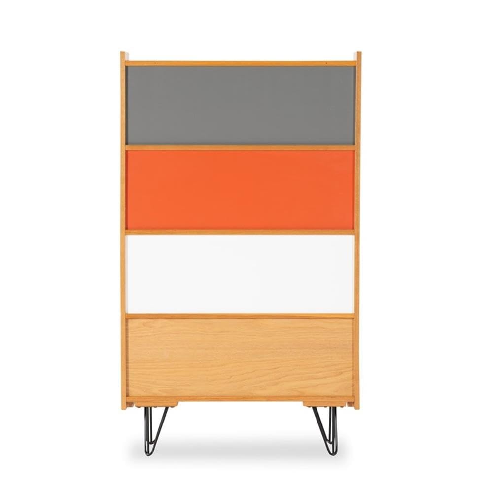 Perry Bookcase with Iron Legs - Sturdy Modern Bookshelf for Home & Office - Perfect for Living Room, Bedroom, or Study Organization
