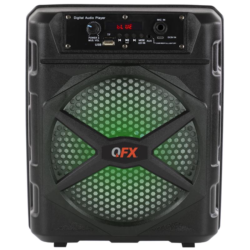 Qfx Bt 85 Wireless Bluetooth Speaker - Portable Waterproof Outdoor Speaker with HD Sound & Bass, Perfect for Camping, Beach, Pool Party & Travel