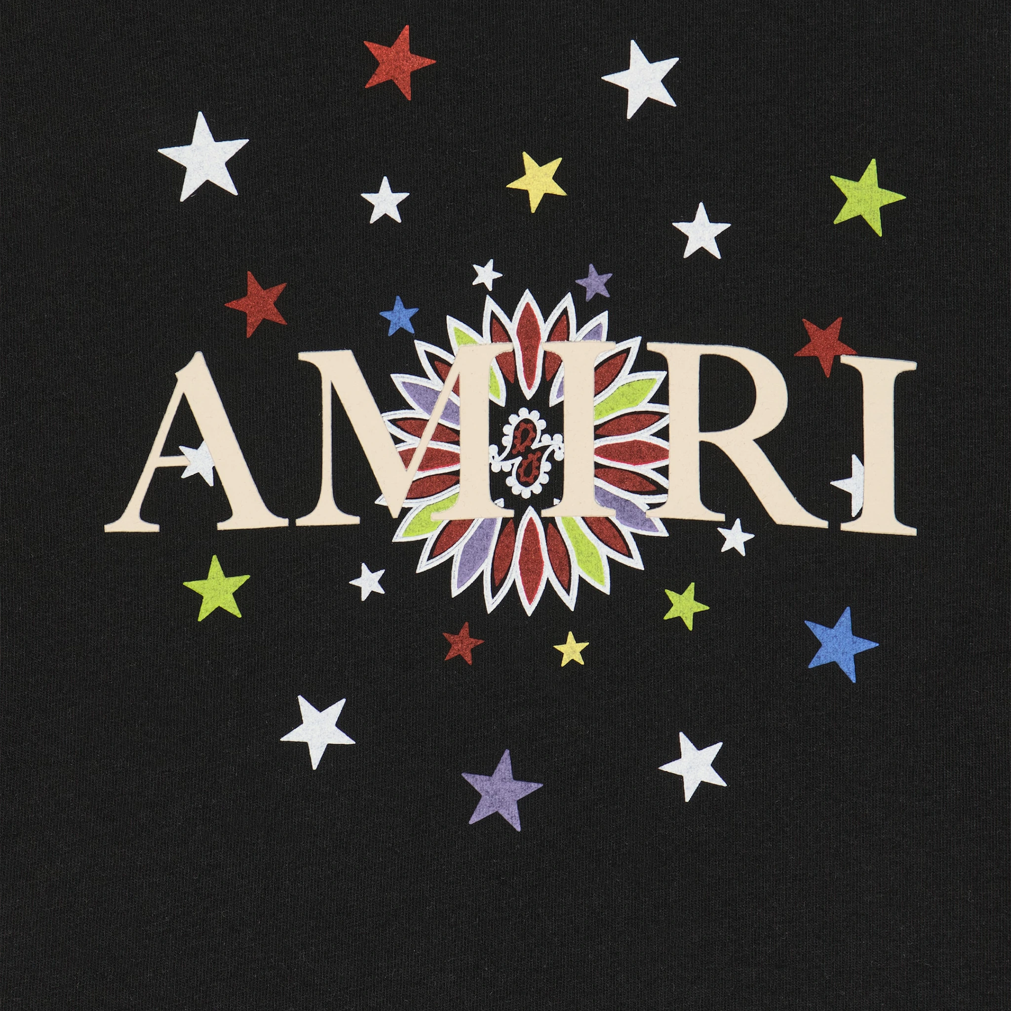 Amiri Kids Star Graphic Black T-Shirt for Boys & Girls - Stylish Casual Tee for Everyday Wear, School, and Playdates